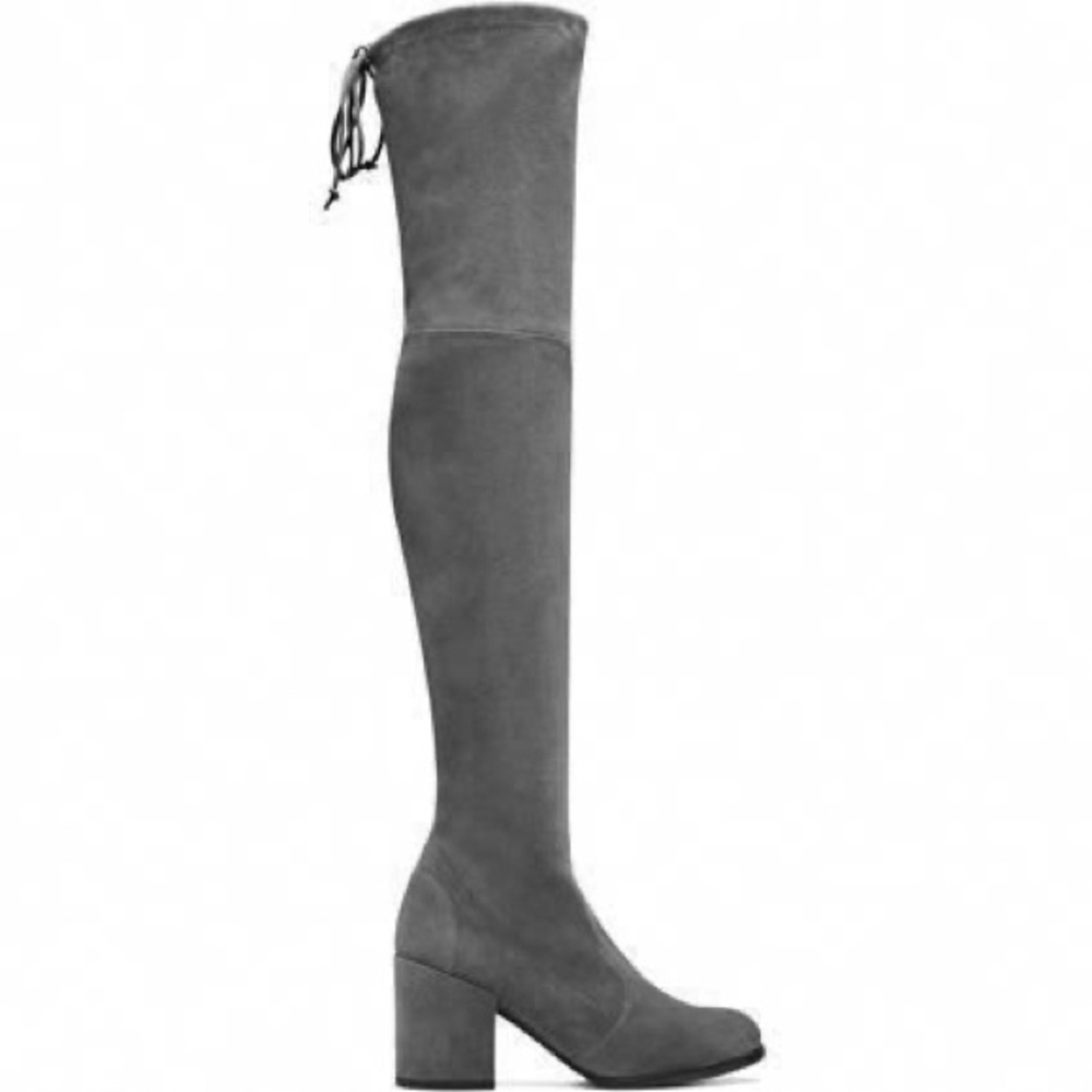 Stuart Weitzman THE TIELAND Boot (Gray Suede) - 8